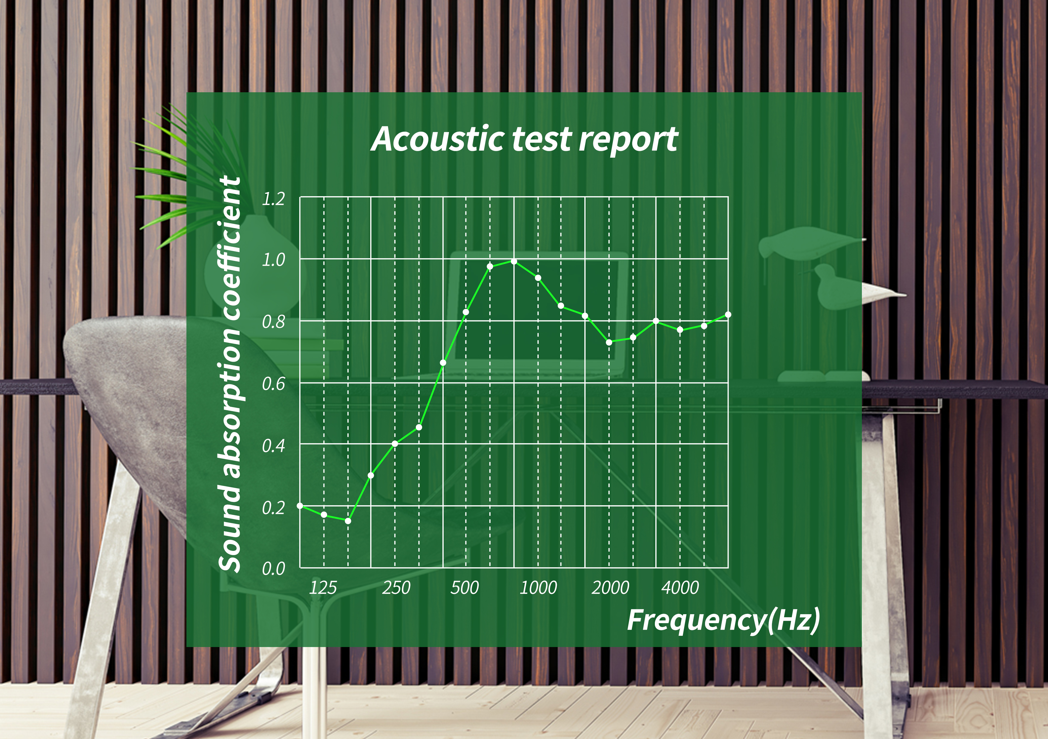 Polyester Fiber Acoustic Panel Wooden Slat Wall Panels for Theater Fr MDF Face Material