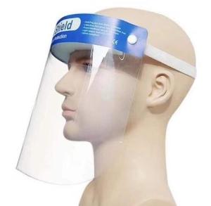 China PET Protective Face Shield Transparent Plastic Isolation Antiviral Face Shield wholesale
