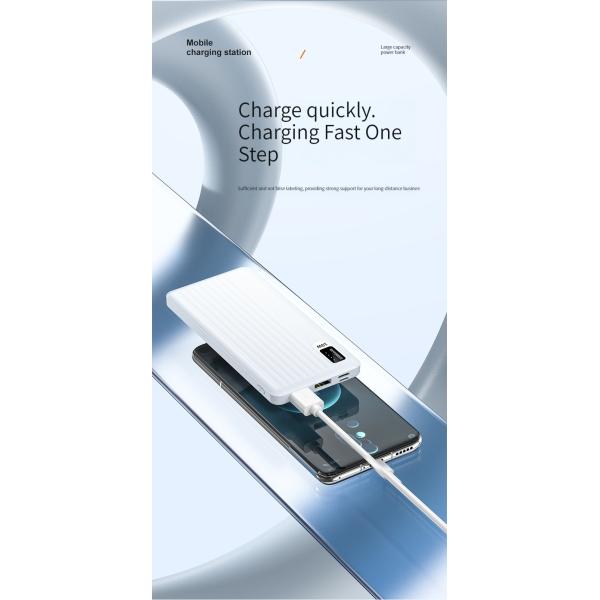 10W Output Power Micro USB Input Interface Ultra Slim 10000mah Power Bank for iPhone 15