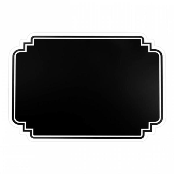 Black Reusable Calendar Planner Dry Erase Sticky Board 17x13 Inch For Glass Ceramic Tile Wall