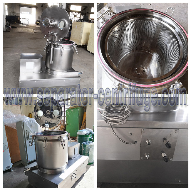 Subzero Solvent Extraction Basket Centrifuge / Batch Type CBD Oil Extraction Centrifuge