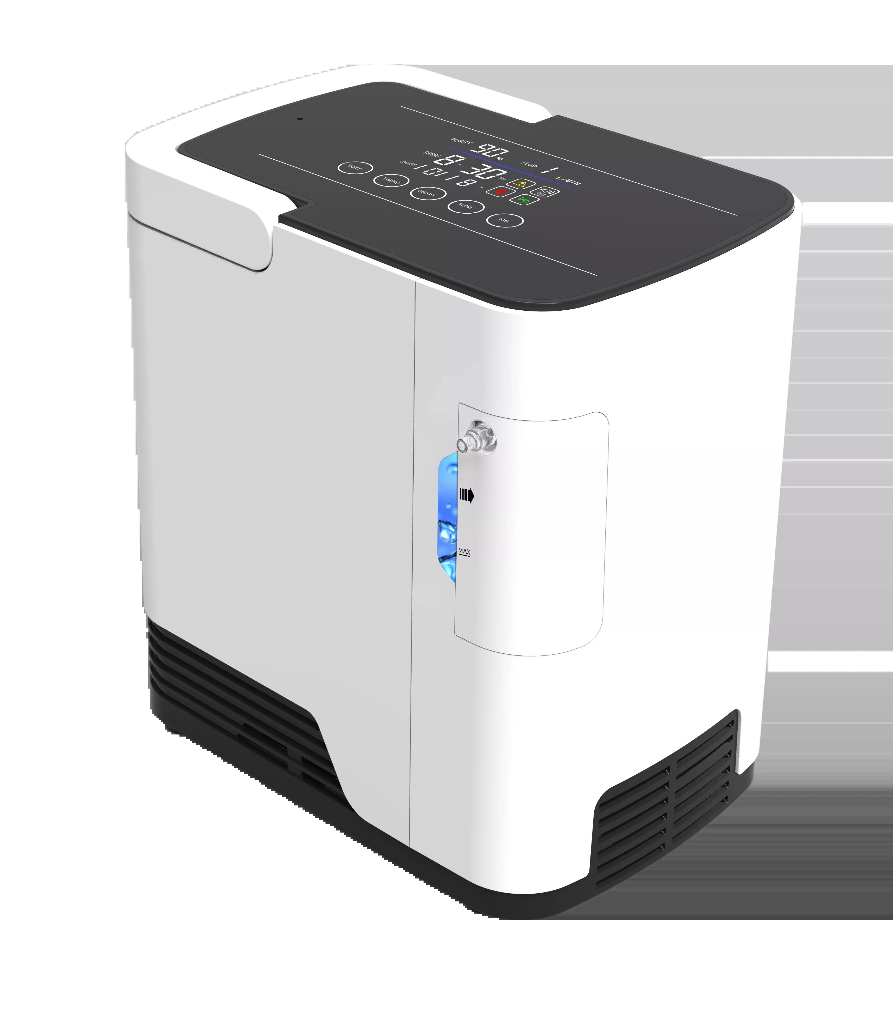 Single Flow 1L Portable O2 Concentrator With Alarm System