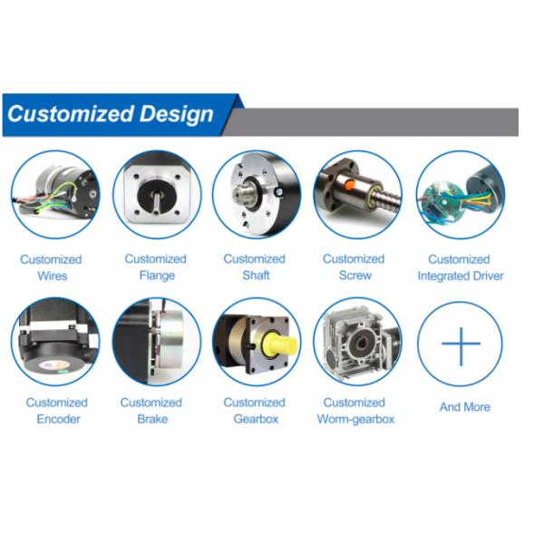 34w 4000rpm Brushless DC Electric Motor With Encoder 1000 Ppr