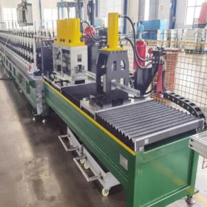 China High Speed Steel Shutter Door Guide Rail Roll Forming Machine With 12stands Roller Station wholesale