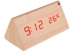 New wooden LED Alarm Clock,despertador Temperature Sounds Control LED display