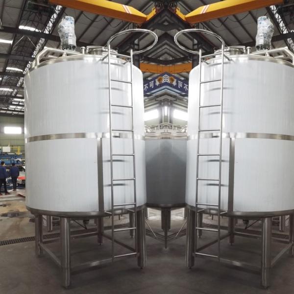 Quality SS304 Cone Bottom Stainless Steel Tanks Double Layer Insulation for sale