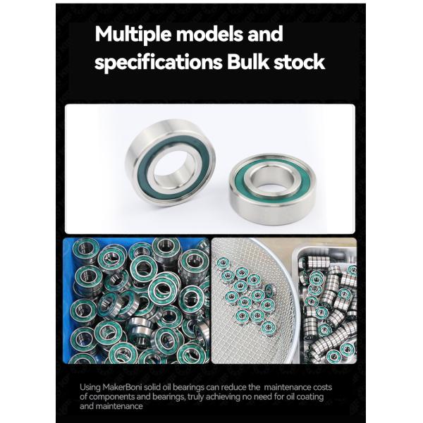 Smooth Operation Deep Groove Ball Bearings Solid Oil Bearings High Load Capacity Sealed Design