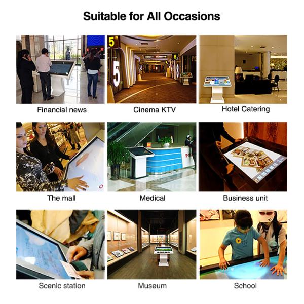 43 inch Capacitive Touch Screen Full HD Kiosk 1080P LCD Display Monitor For Shopping Mall