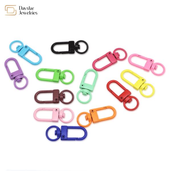 Quality Metal Swivel Lanyard Trigger Snap Hook Colorful For Backpack Charms Toy Zipper Pulls for sale
