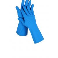 Kitchen Nitrile Solvent Resistant Gloves 15 Mil Household Task Gloves Blue for sale
