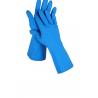 Buy cheap Kitchen Nitrile Solvent Resistant Gloves 15 Mil Household Task Gloves Blue from wholesalers