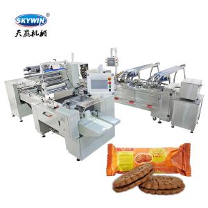 China Automatic Cream Filled Sandwich Biscuit Machine Connect Envelope Packaging Machine on sale