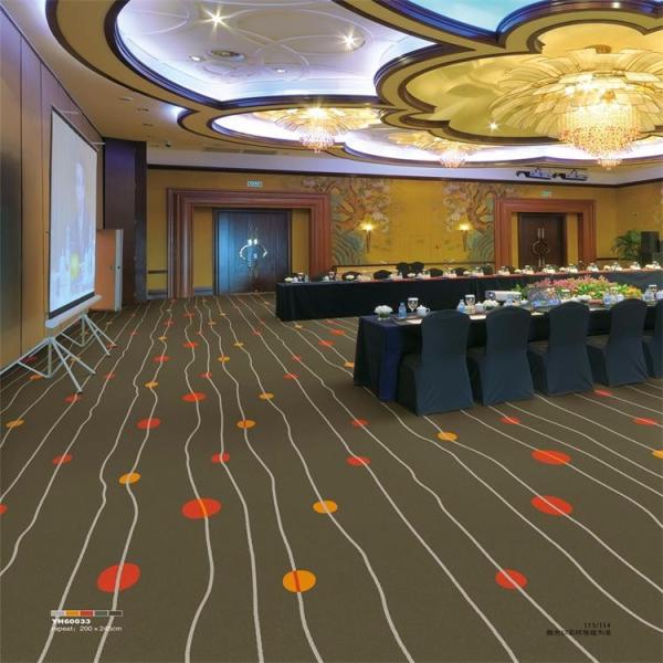 Blue printed gym room nylon material carpet