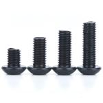 ISO Standard Pan Head 1/4-20*1/2 inch Grade 12.9 Black Hexagon Socket Screw with