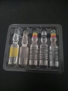 China Customized 1ml Glass Ampuler With The Packing Boxes And Blister In A Set wholesale
