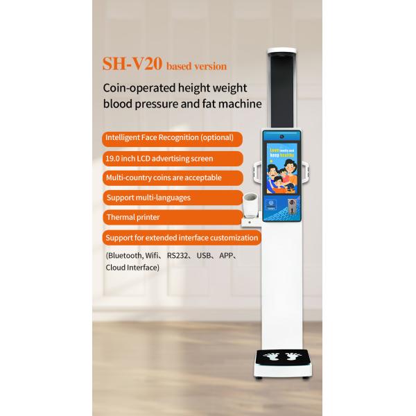 Multifunction Height Weight BMI Blood Pressure Machine Body Fat Composition Scale