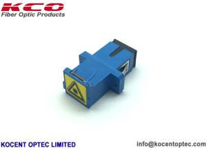 China SC UPC Simplex Auto Shut Fiber Optic Network Adapter No Flange Plastic Material wholesale