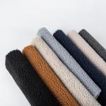 Plain Style 100% Polyester Sherpa Fleece Fabric for Jackets Lining Boiled