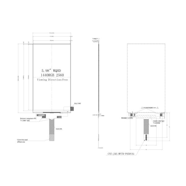 5.98 Inch IPS LCD Display Module