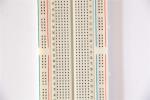 840 points connected breadboard with blue and red coordinates