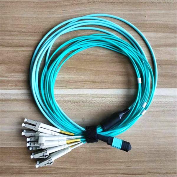 8 12 24 cores Singlemode OS2 MPO MTP cable with LC connector