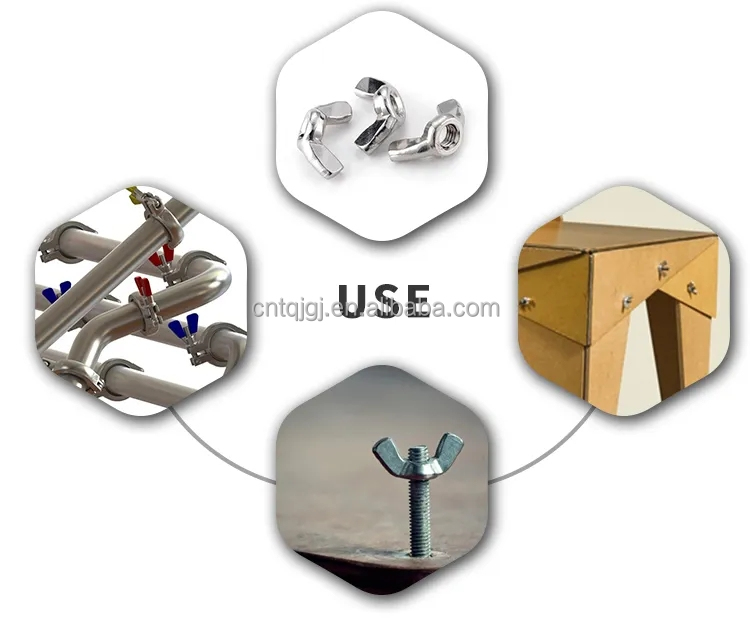 ANSI/ASME Standard Healthcare DIN 315 Zinc-Plated Alloy Steel Butterfly Nuts for Mining Applications