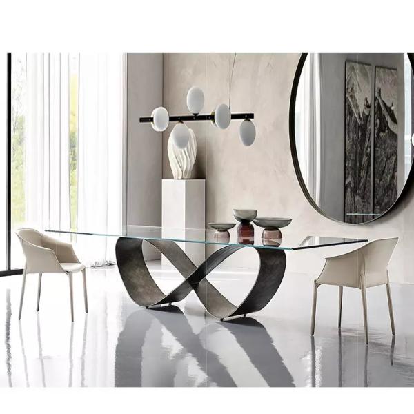 OEM Home Dining Room Furniture 220*120*75cm Countertop Dining Table