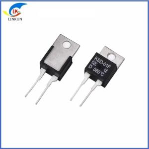 China KSD01F/JUC-31F 220 Temperature Control Switch 10-95 Degrees Normally Open / Normally Closed Temperature Control For Audio wholesale