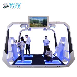 China Interactive 9D Virtual Reality Simulator 4 Players VR Battle Gun Shooting Simulator on sale