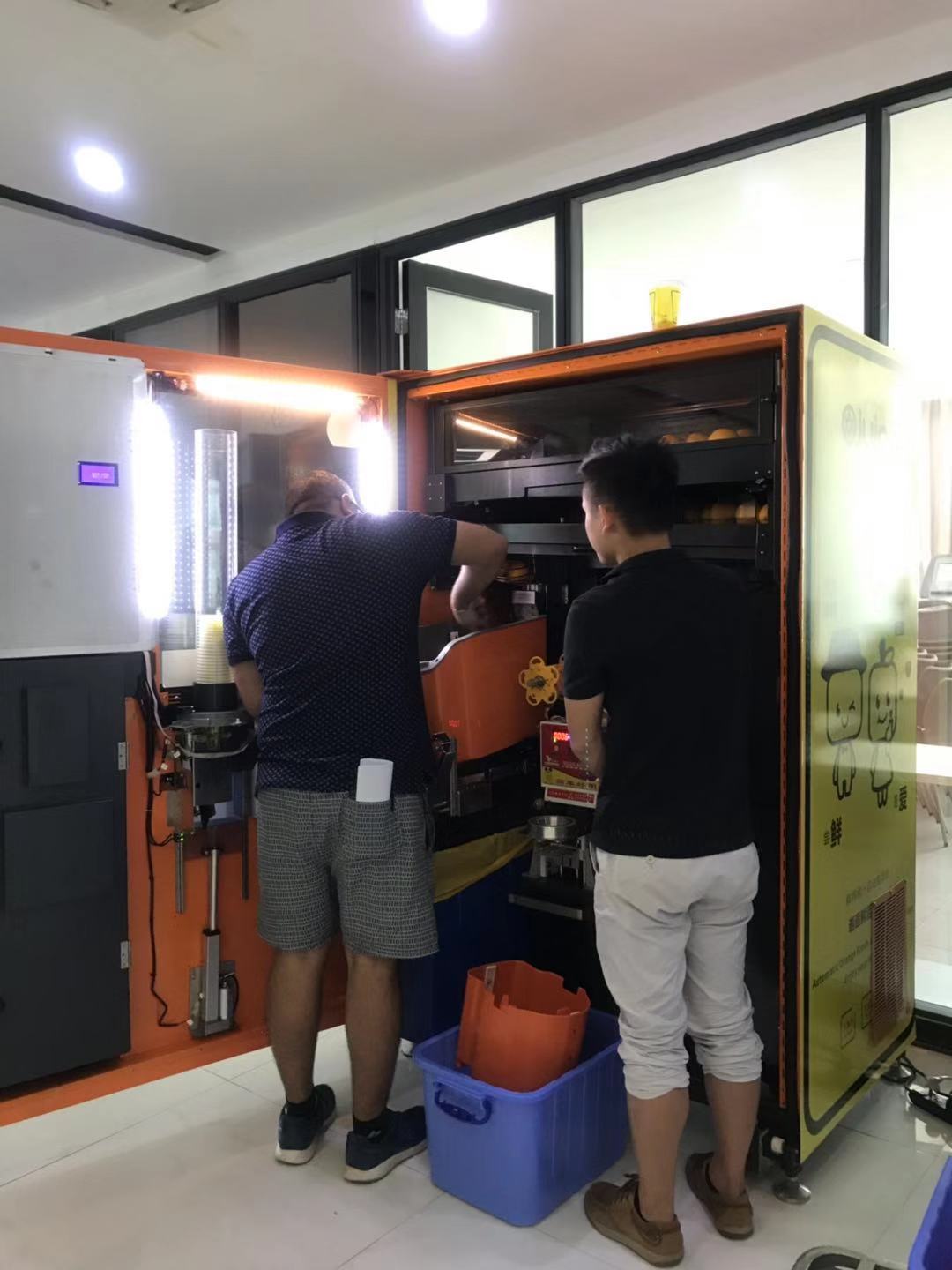 supermarket saimon sugarcane juice vending machine