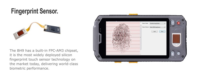 BATL BH9 android handheld terminal, long range handheld rfid reader, biometric fingerprint scanner