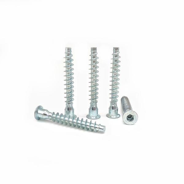 Crown Mark Self-Tapping Cross-Thread Screw Countersunk Hexagon Straight