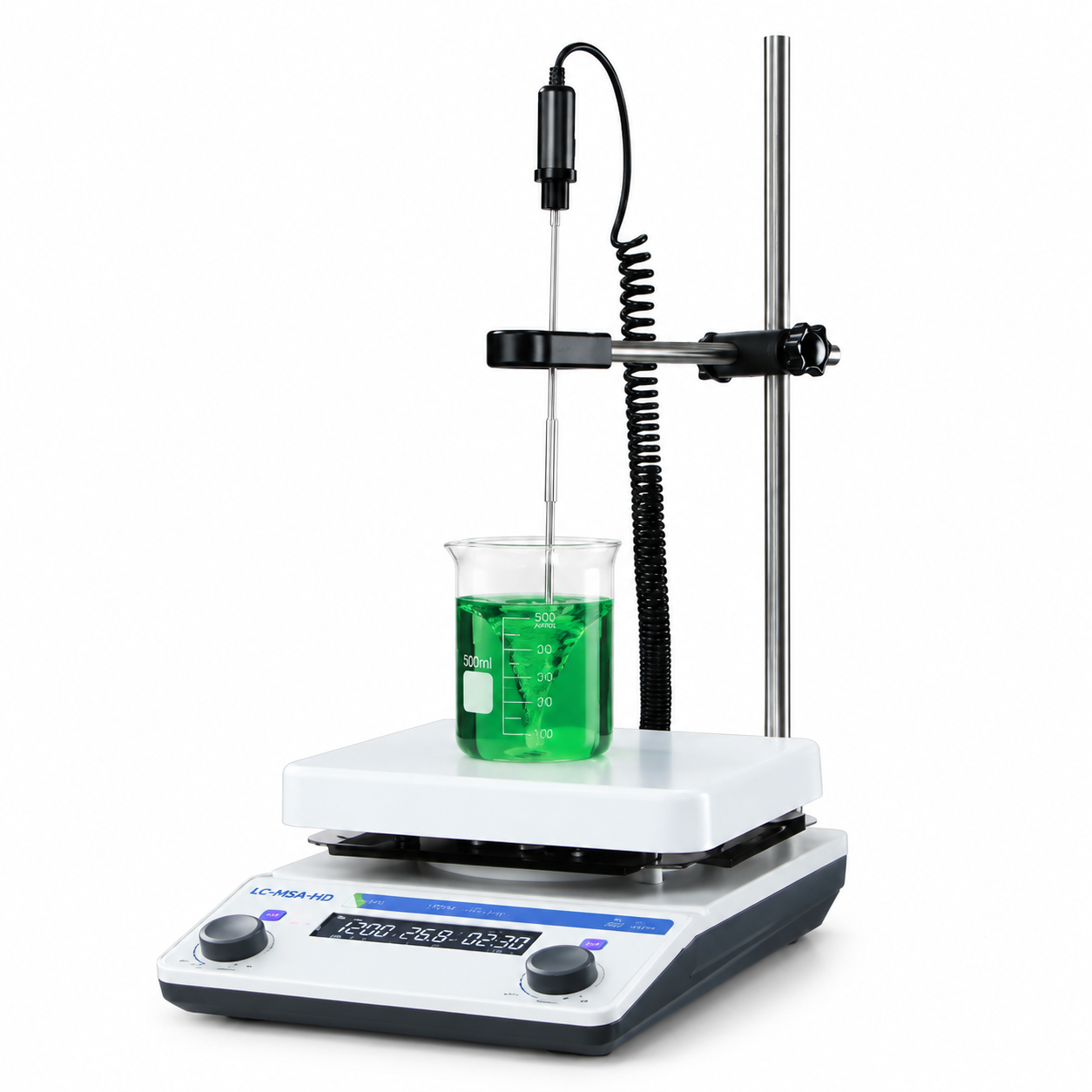 Laboratory Magnetic Stirrer with Heating Function LCD Digital Display and Precise Temperature Control