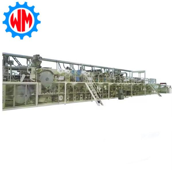 Quality Intelligent  New Model Full Servo Baby Diaper Making Machine PLC Control for sale