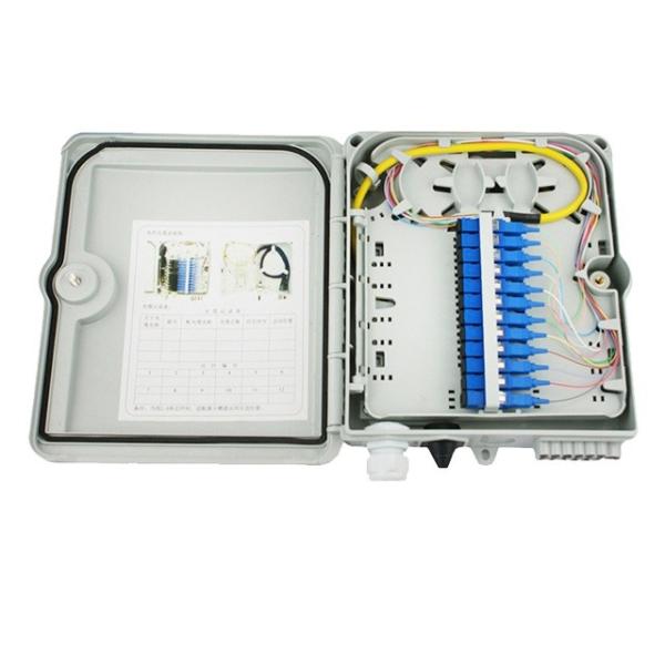 Quality FTTH 12 Port Fiber Optic Termination Box Electrostatic Spraying for sale