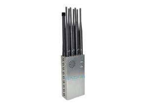 China Portable 8CH 3G 4G Signal Jammer , Cell Signal Blocker Jammer DC12V wholesale