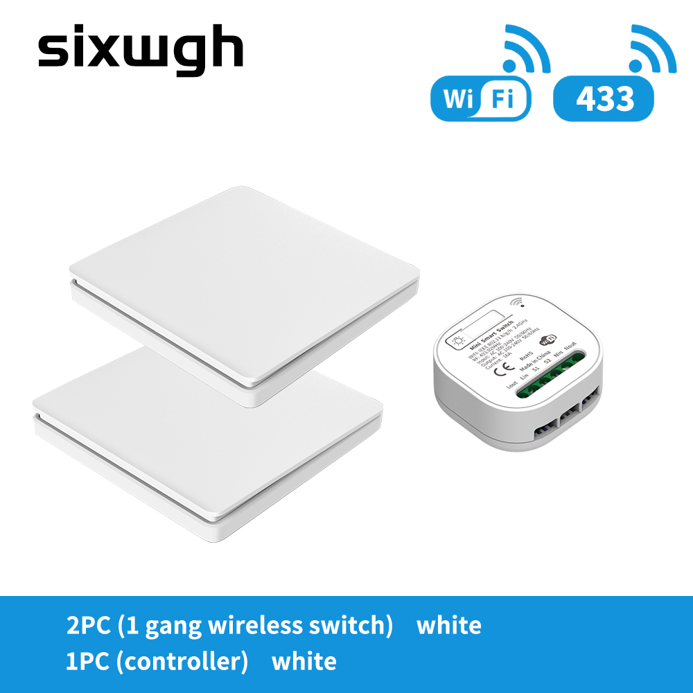 SIXWGH 16A WIFI Switch Tuya App Remote Control Smart Timer Switch