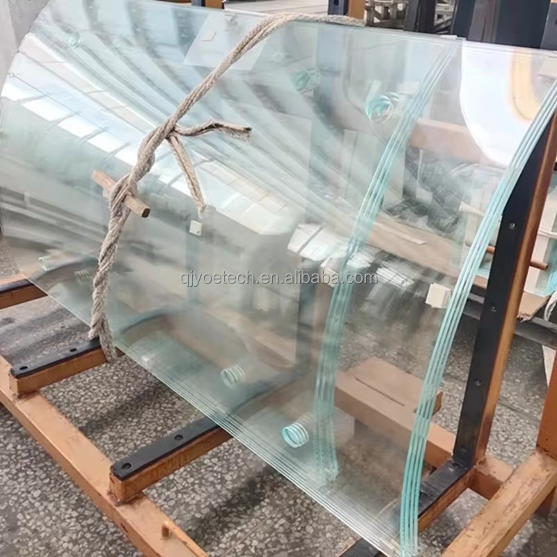 Fine Polished Edge Industrial Decoration Hotel Tempered Glass Fence for Swimming Pool