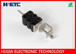 China Superflexible Cable Coaxial Cable Clamps , 6 Way Double Hole Cable Clamps Stainless Steel wholesale