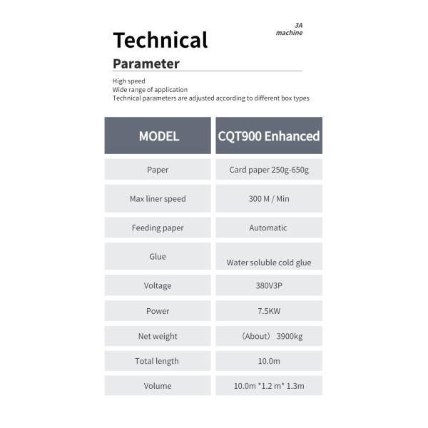 CQT-900 Automatic Adhesive Head Spray Gun Folder Gluer Machine for Box Folding and Gluing