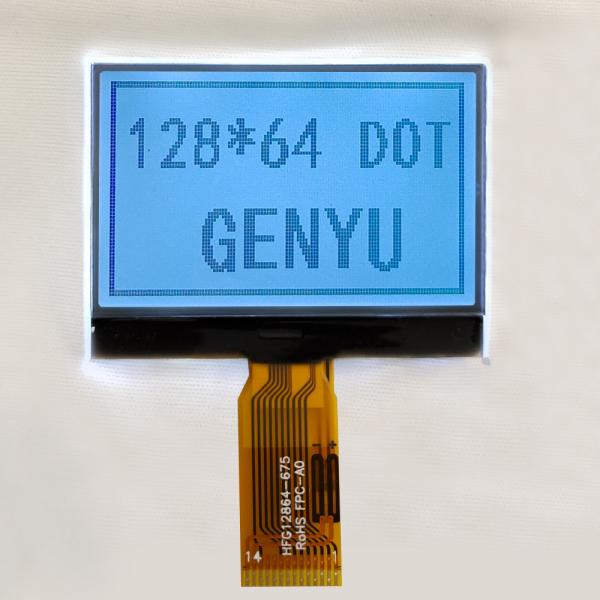 Quality 1.88 Inch 128x64 Dot Matrix LCD Display Module FSTN White 14PIN SPI Interface for sale