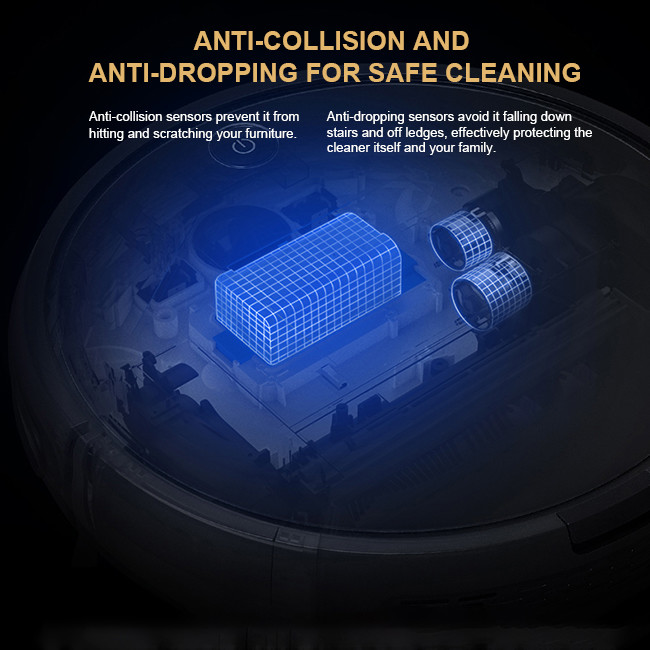 LIDAR Navigation Automatic Floor Cleaner 65dB Smart Sweeping Robot