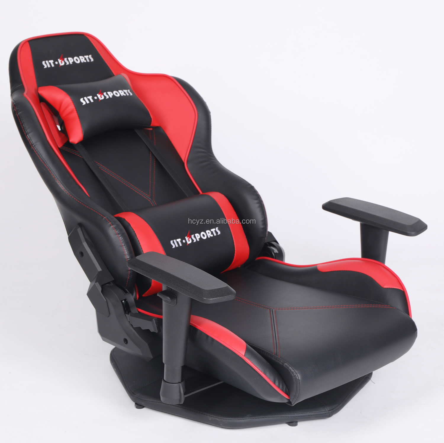 Synthetic Leather Computer Gaming Chair Without Foot Fixed Chassis Rotating Esports Chair