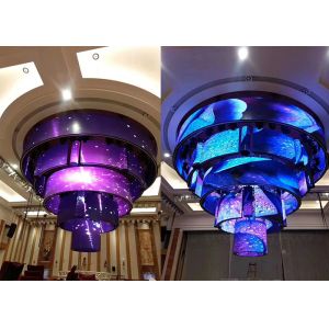 China P4 4mm Soft Curved Flexible LED Displays Advertising 1920Hz Customized on sale