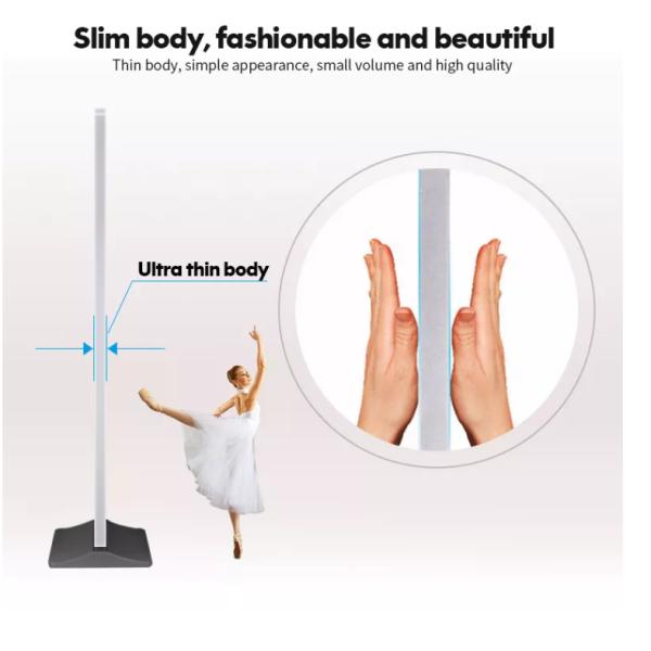 Interactive 21.5 Inch FHD Standing Touch Screen Kiosk With Catalog Brochure Holder