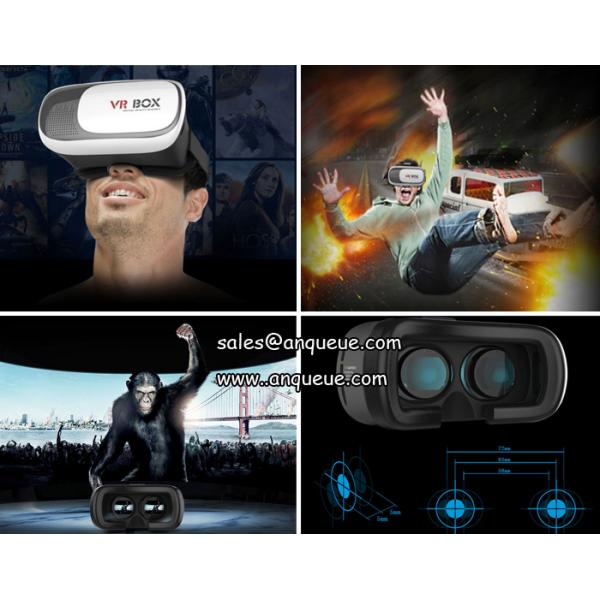2016 Virtual reality glasses google cardboard 3d vr box 2.0 with vr 2nd generation headset