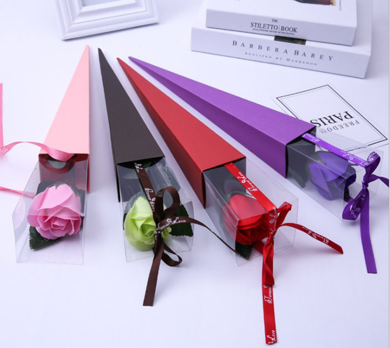 Recyclable Custom Thanksgiving Day Shape Flower Gift Box With Transparent Window