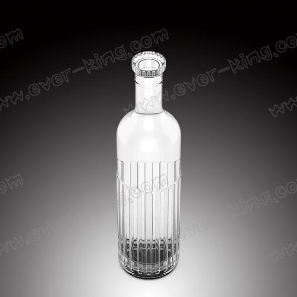 Custom Empty Luxury Wine Vodka Glass Bottle Unique Shaped