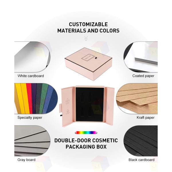 Luxury Double Door Perfume Bottle Box Packaging Magnetic Close With Foam Insert