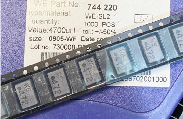 Quality 4.7mH 100KHz 2 Line SMD Common Mode Choke Filter 744220 WE-SL2 20KOhm for sale